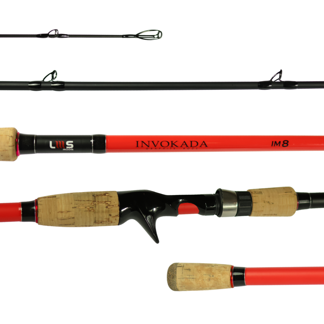 Invokada Pro Cast 8'0" 50LB Red (INVPC80502RD)
